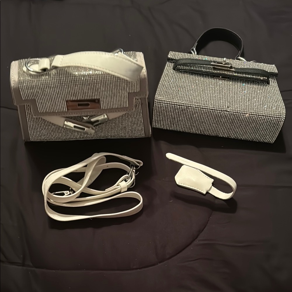 Silver Rhinestone Handbags - Picture 5 of 13